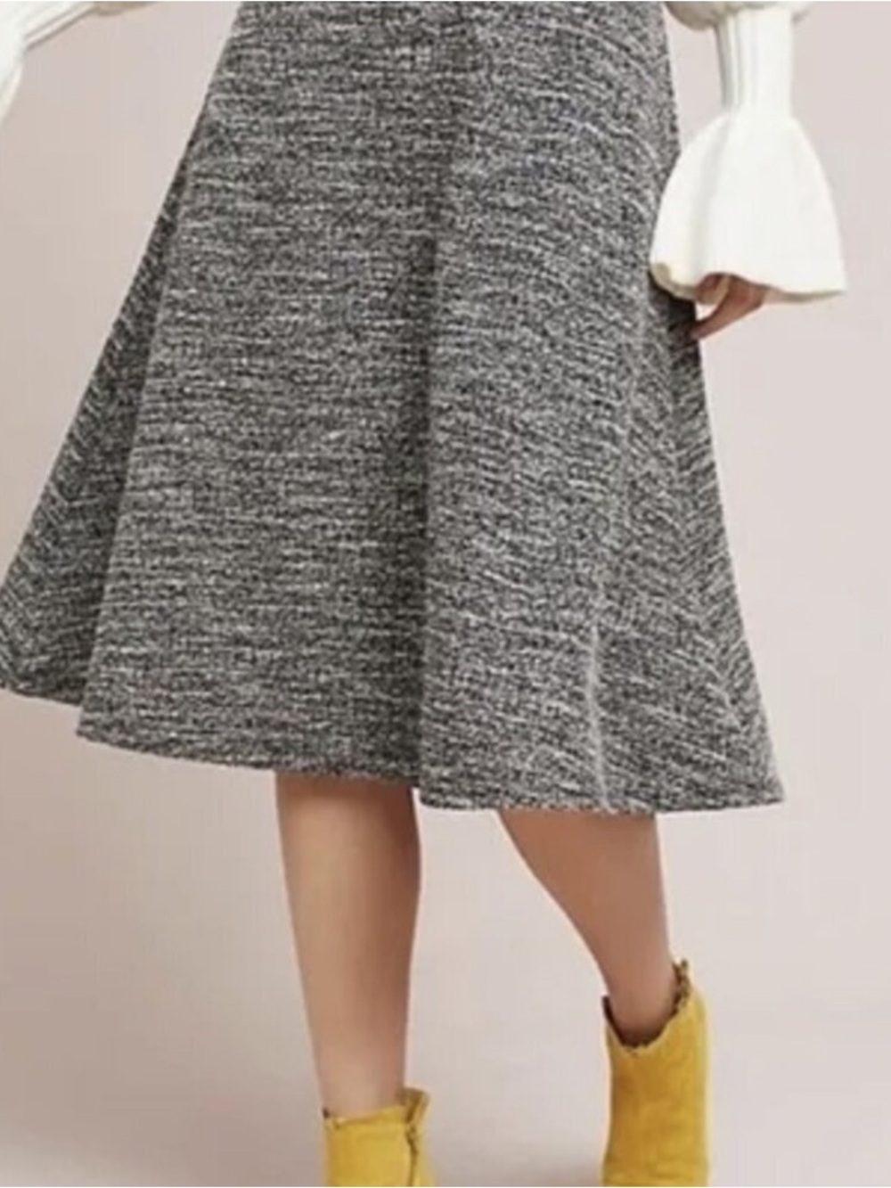 Isla Maude Black & White Tweed Skirt